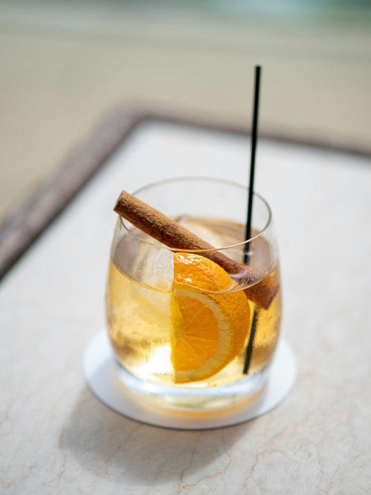Small cinnamon cocktail.